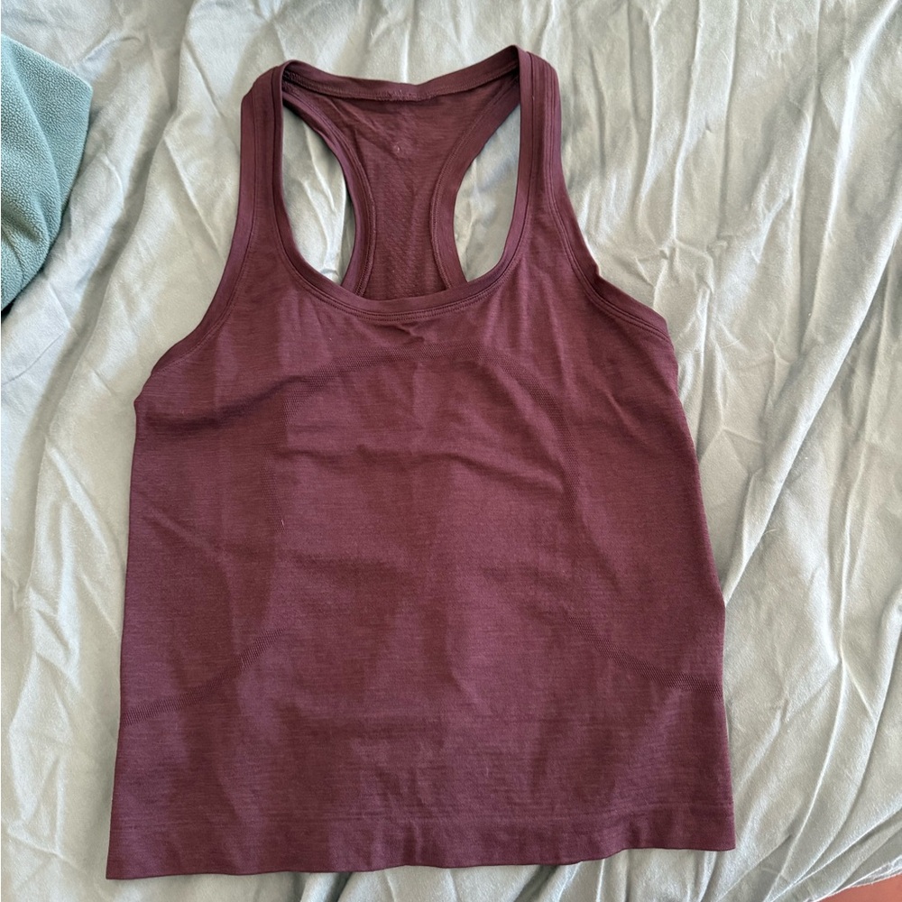 lululemon athletica Maroon Tank Top